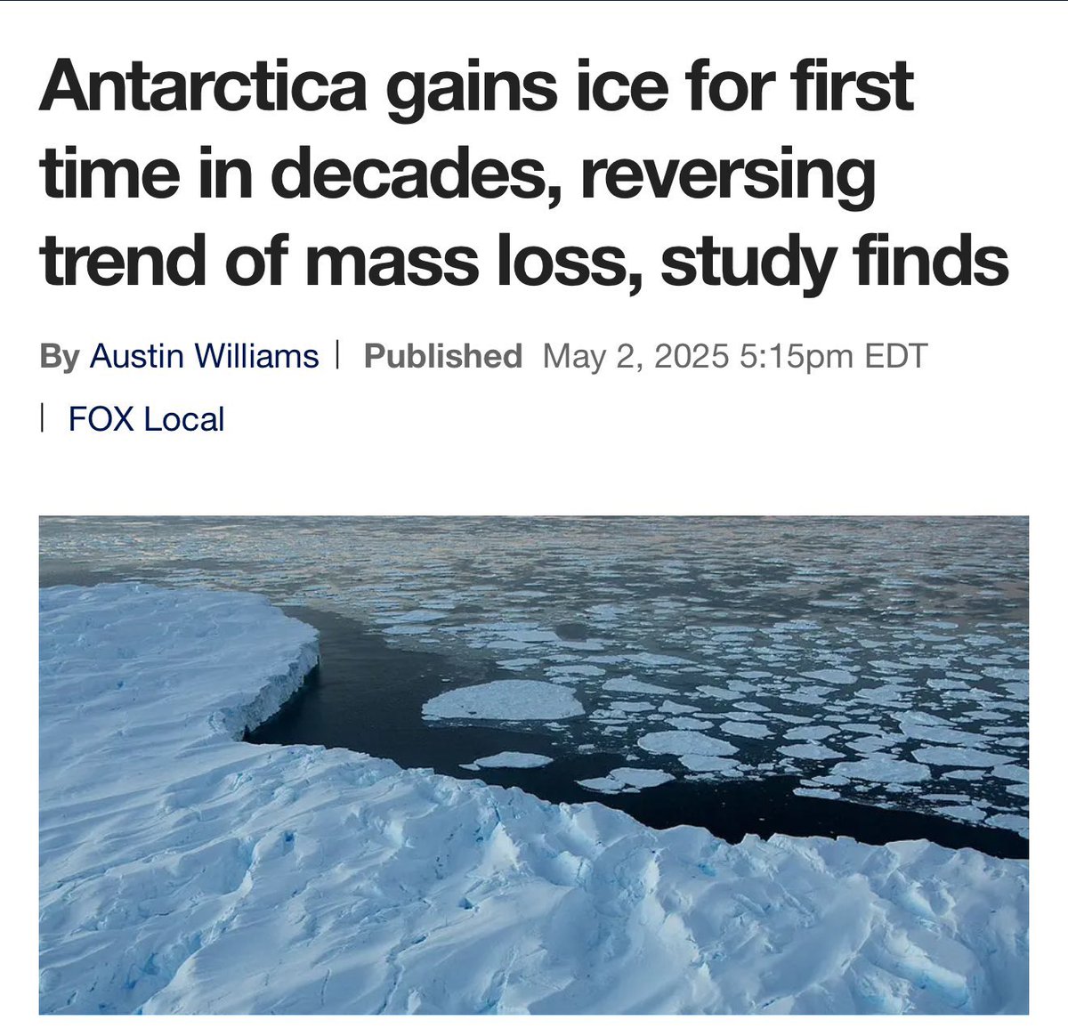 BREAKING: Antarctica Surprises Scientists with Ice Gain, Marking a Stunning Turnaround in Climate Patterns!