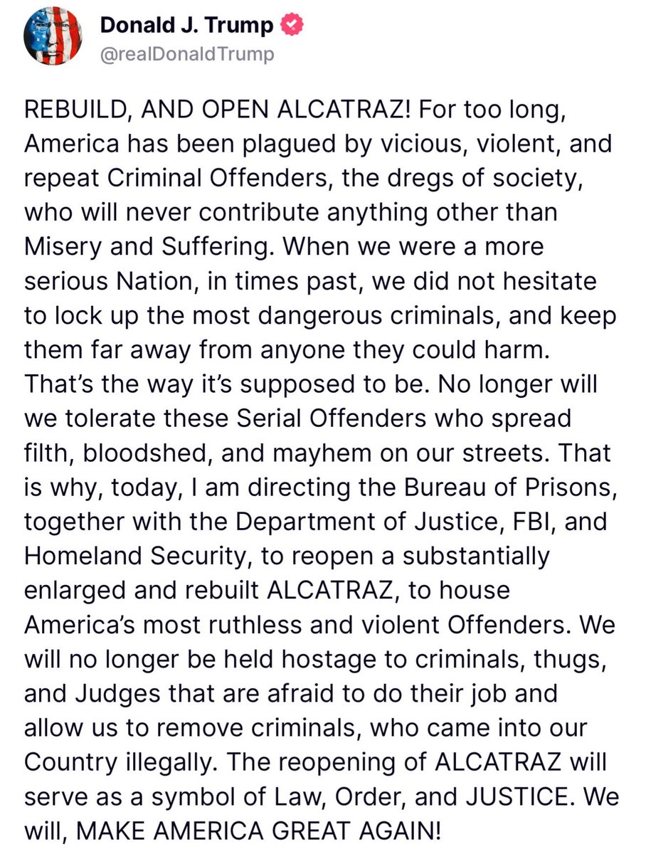 🚨 BREAKING: President Trump Announces Stunning Move to Reopen ALCATRAZ - What’s Next for This Iconic Landmark? 🇺🇸