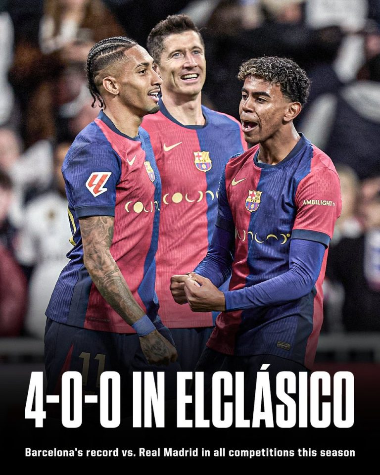 Barcelona Makes El Clásico History: Unprecedented 4-0-0 Dominance Shakes Rivalry! 🔥