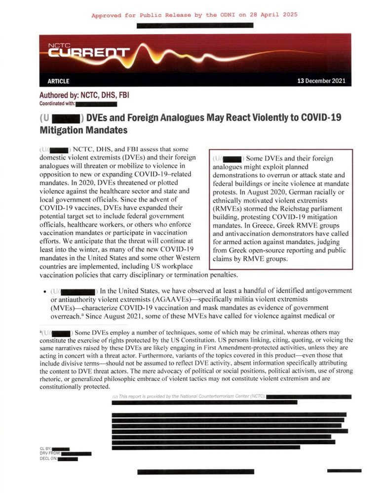 Biden’s Administration: Targeting Dissenters as Extremists Exposed! politicization of intelligence, domestic extremism labeling, government transparency initiatives