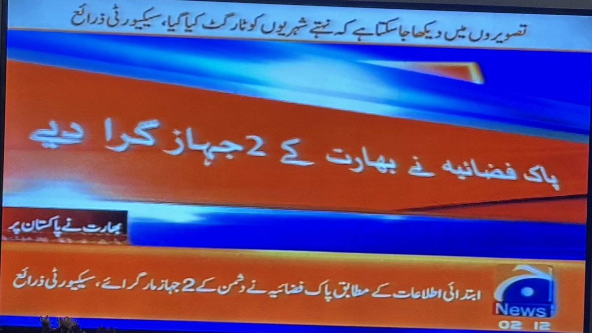 Breaking: Pakistan Engages in High-Stakes Aerial Showdown, Reports Geo News on Indian Aircraft Incidents