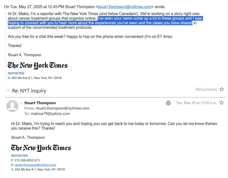 "Controversial Ivermectin Cancer Clinic Sparks NYT Interview Request!" Ivermectin Cancer Treatment, Alternative Cancer Therapies, Online Cancer Support Groups