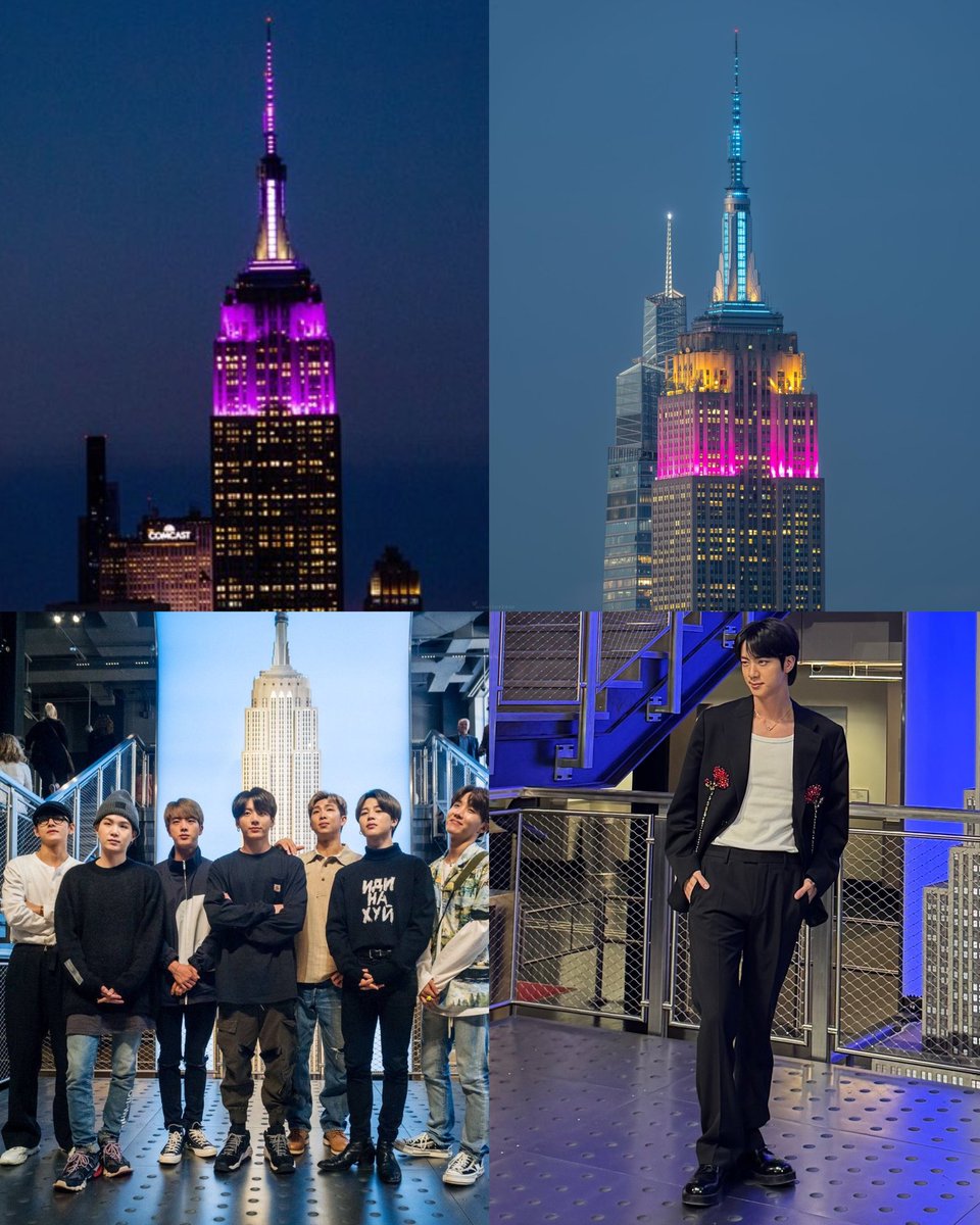 Empire State Colors: From Purple for BTS to Jin's ECHO Palette! — Empire State Building events, Color-changing landmarks, BTS special performances, Jin solo projects, Iconic NYC moments 2025