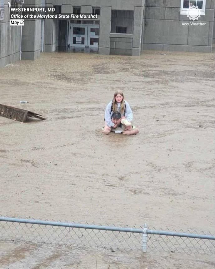 Father Faces Backlash for Daring Rescue of Daughter from Flooded School — father rescues daughter, Westernport flood incident, school safety concerns, emergency response criticism, Maryland child rescue story