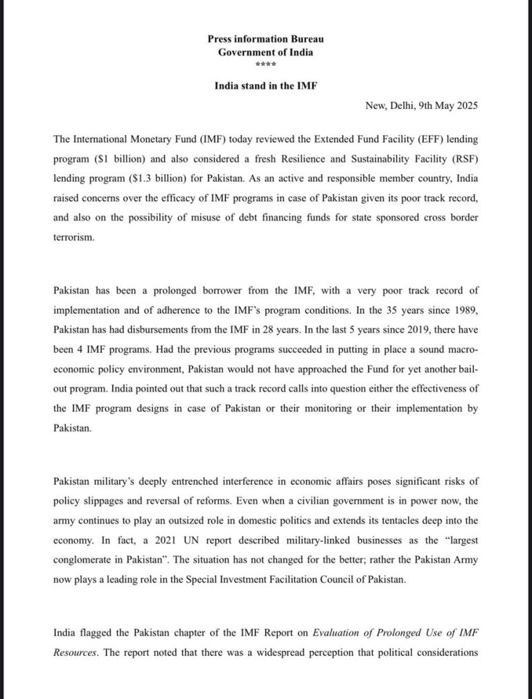 India's Bold IMF Statement: Sponsoring Cross-Border Actions Poses Global Risks and Undermines Shared Values!