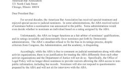 "Justice Denied? AG Cuts ABA's Access to Judicial Nominees!"  judicial nominee access, American Bar Association changes, attorney general policy shift