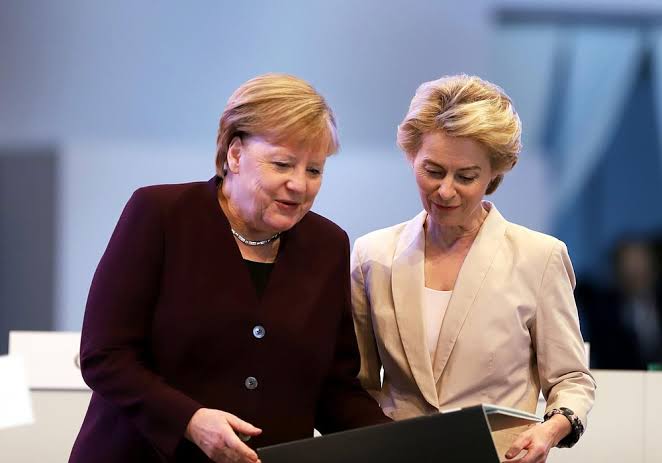 "Merkel and von der Leyen: Heroes or Villains of Europe’s Collapse?" European leadership criticism, Merkel von der Leyen impact, social media Europe discourse