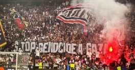 PSG Fans Ignite Controversy: "End Gaza Genocide Now!"  PSG Champions League protest, Gaza conflict awareness, football activism 2025