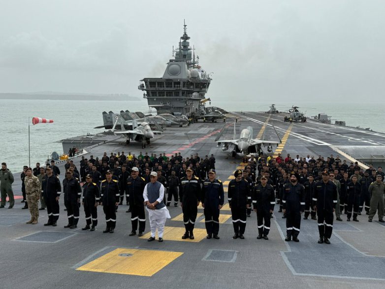 Rajnath Singh's Bold INS Vikrant Visit Sparks Heated National Debate! Defence Minister India, Naval Operations INS Vikrant, Indian Navy Modernization 2025