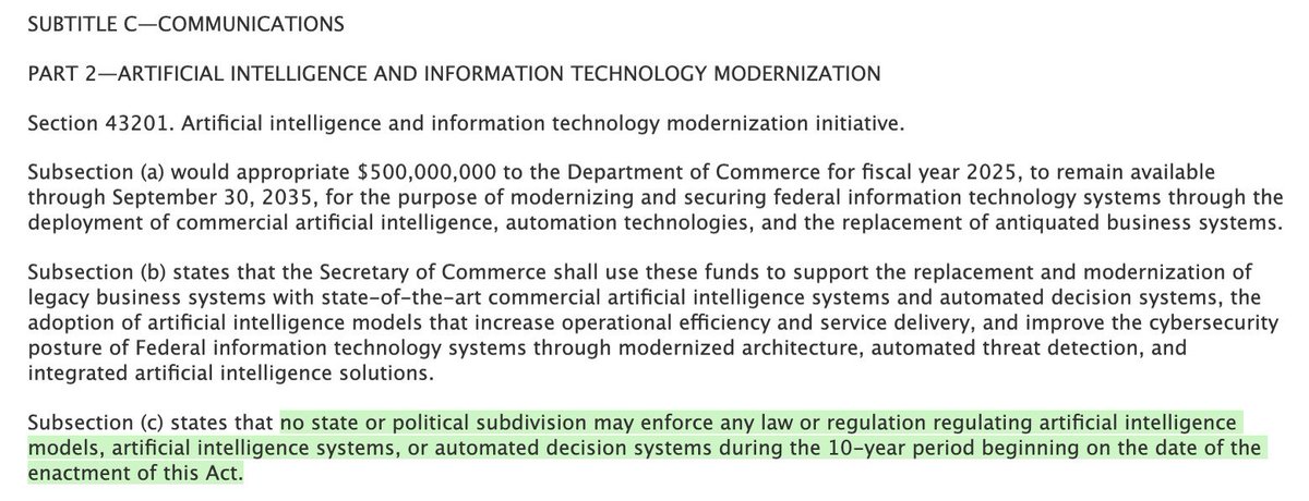 Shocking Clause in 2025 Budget Bill: Will AI Go Unregulated for a Decade? Find Out Why No One's Talking About This!