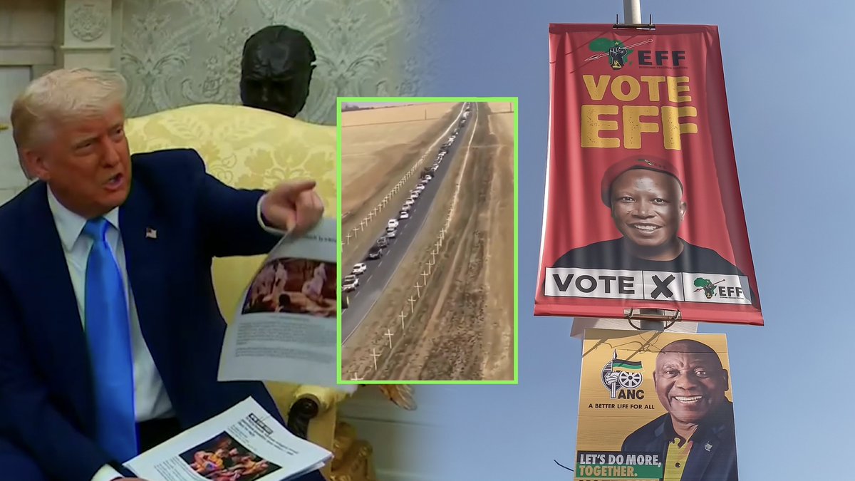 Trump Exposes Media Silence on South Africa's White Farmer Killings — Trump political strategy, South Africa farmer crisis, media bias exposed, live TV confrontation, Trump Ramaphosa meeting 2025