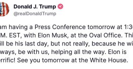 Trump and Musk's Oval Office Showdown: What Will They Reveal?  Trump Musk press conference, Oval Office announcement, technology and politics discussion
