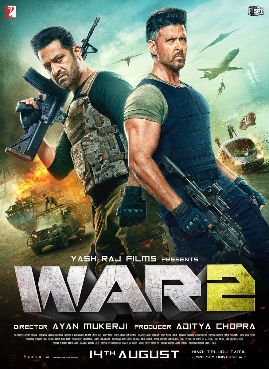 Unleash the Chaos: Watch the Thrilling War2 Teaser Now! — war movie teaser, action film release, blockbuster Hindi films, Telugu cinema trailers, Tamil action movies 2025