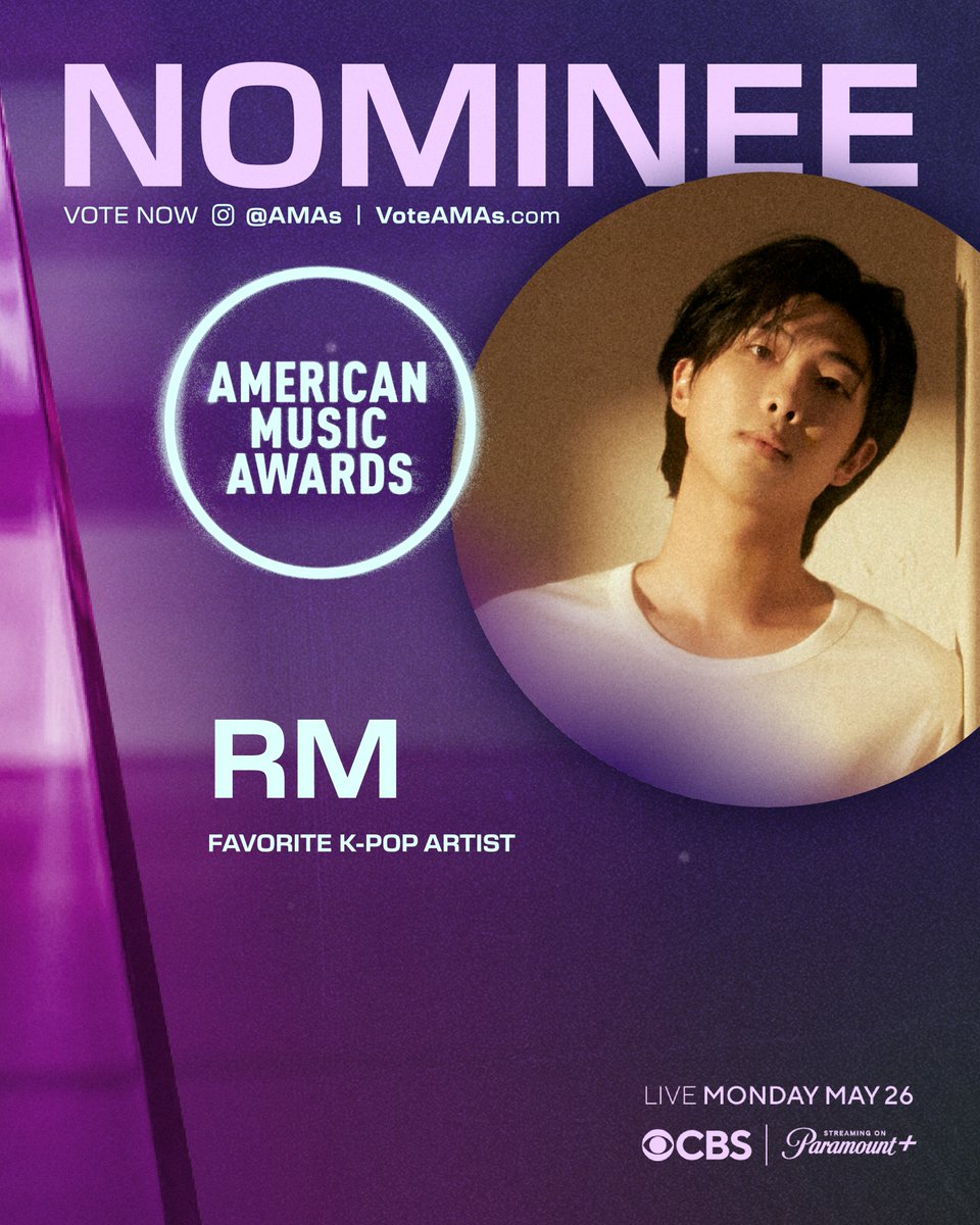 Vote Now: Can RM Claim the Title of Favorite K-Pop Artist at the AMAs? Your Vote Could Make All the Difference!
