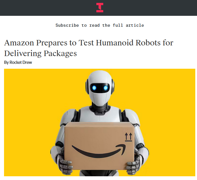 "Amazon's Bold Move: Humanoid Robots Set to Revolutionize Deliveries!"  humanoid delivery robots, electric vehicle logistics, automated package distribution