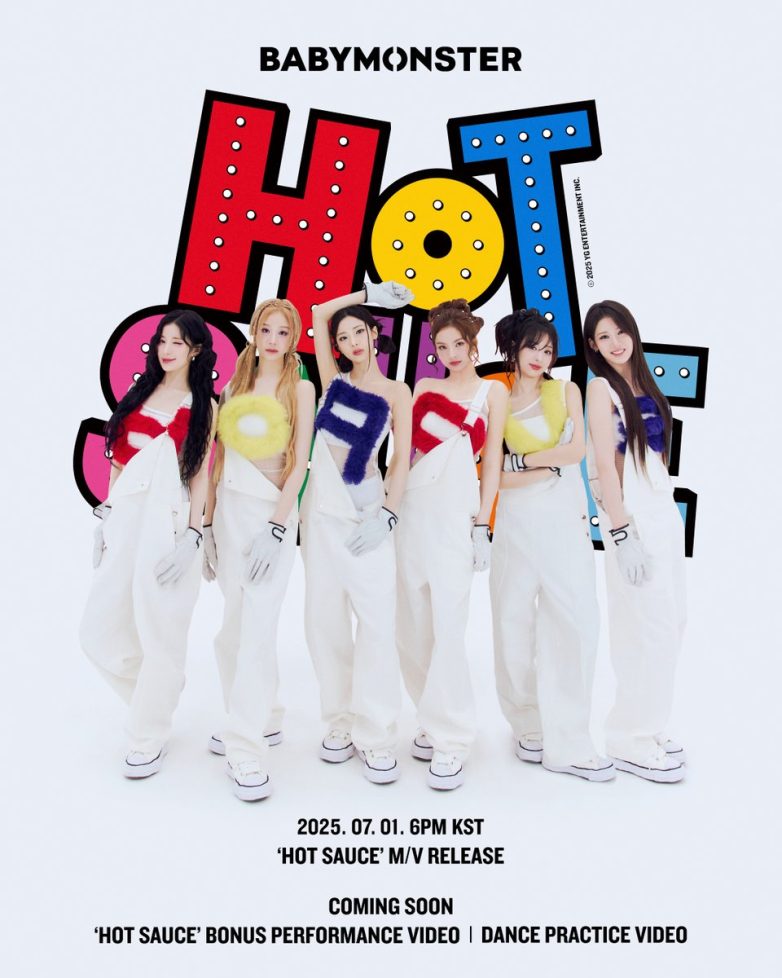 BABYMONSTER Unleashes Controversial Hit 'HOT SAUCE' This July! h3BABYMONSTER new music release, h3K-pop digital singles 2025, h3YG Entertainment artists