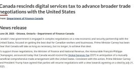 Canada Ditches Digital Tax to Revive Tense Trade Talks with Trump!  digital tax negotiations, Canada trade relations, U.S. economic policy