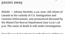 Canadian Man Dies in ICE Custody: Unanswered Questions Emerge  ICE custody deaths, Federal Detention Center Miami, immigration detention reform