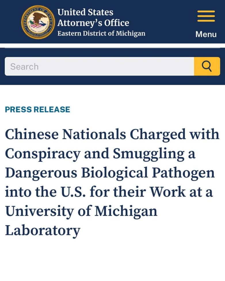 Chinese Nationals Arrested in Shocking Biological Pathogen Plot! biological security threats, international smuggling networks, pathogen containment laws