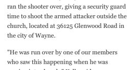 "Church Deacon Runs Over Shooter, Security Guard Saves Lives!"  church security response, community heroism in crisis, active shooter intervention tactics