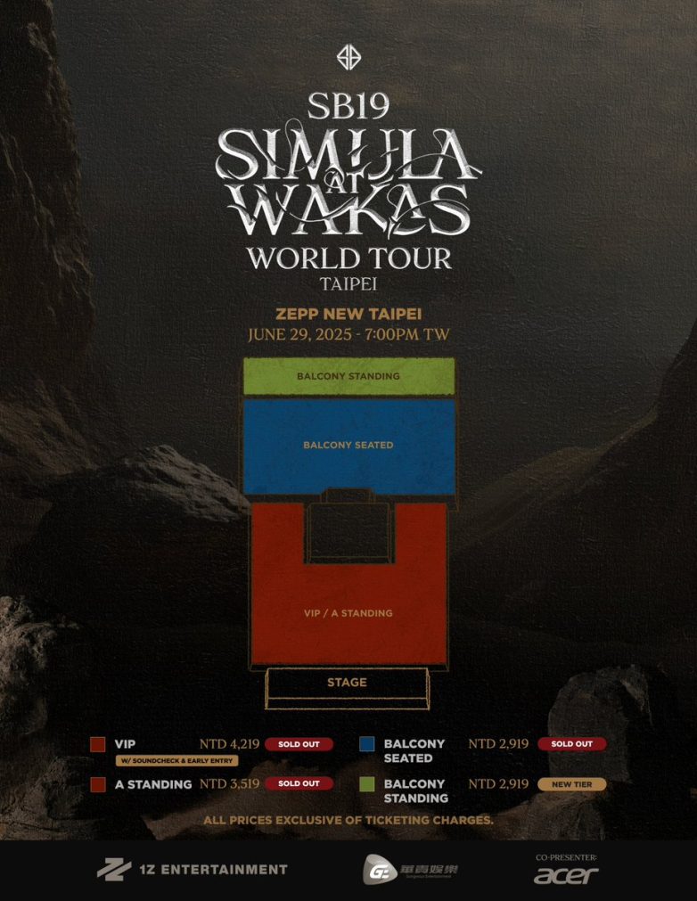 "Controversial Balcony Section Sparks Outrage for Simula Tour!" concert tickets Taipei, SB19 fan events, Wakas World Tour 2025