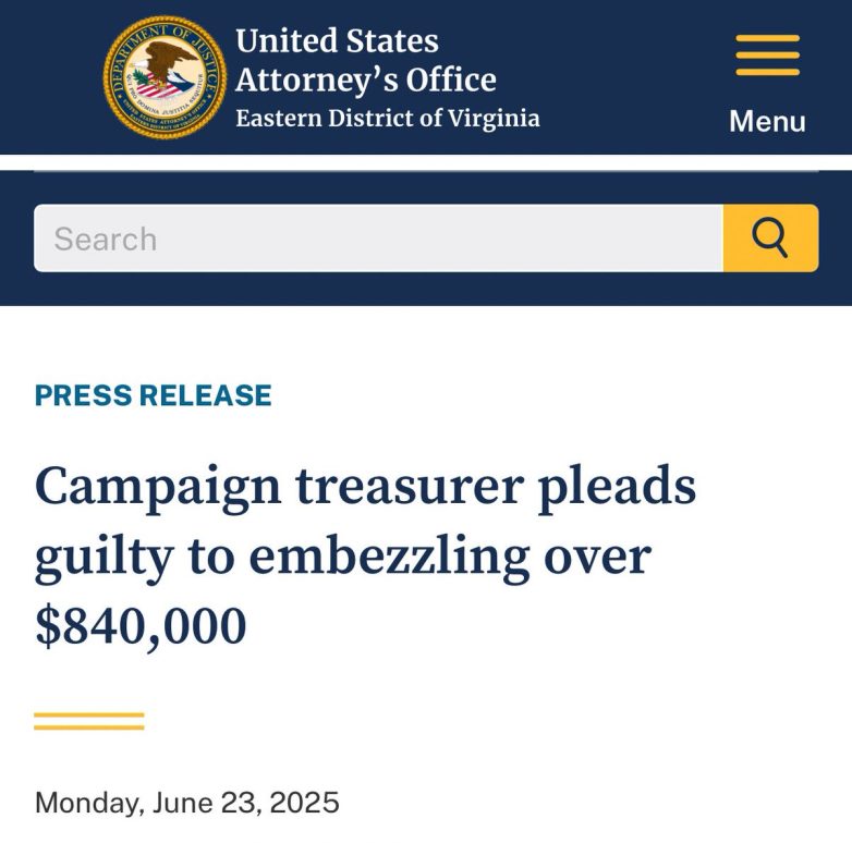 Democrat Treasurer's Shocking Embezzlement Scandal Unveiled! campaign finance scandal, political embezzlement case, Democrat campaign treasurer fraud