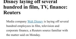 Disney's Shocking Layoffs: Hundreds Fired Amid Controversial Changes!  Disney layoffs, corporate restructuring in entertainment, job market trends in media