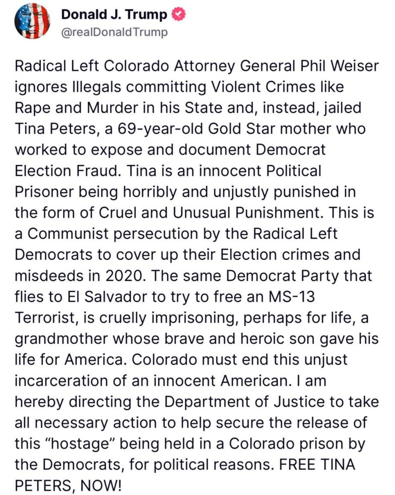 "Election Scandal Unveiled: Is Tina Peters a Victim of a Cover-Up?" election integrity investigation, federal records tampering, political cover-up allegations
