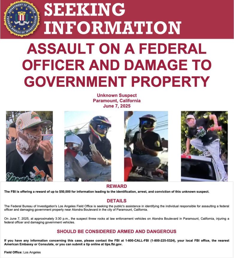 FBI Offers $50K Reward for Man Who Attacked ICE Agents! FBI reward for criminal capture, ICE agent attack news, violent crime prevention efforts