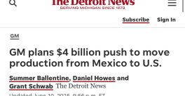 GM Shocks Industry: $4 Billion Production Shift from Mexico!  automotive manufacturing shift, US job creation in industry, Mexico production relocation