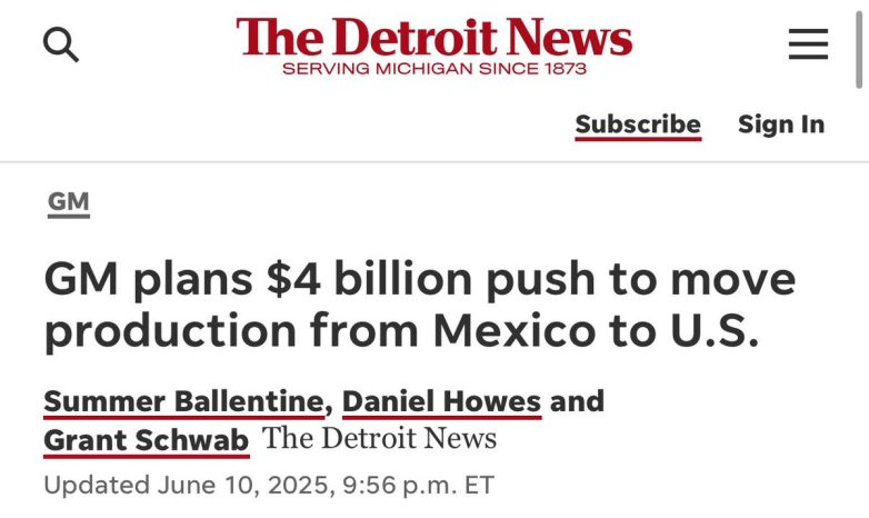 GM Shocks Industry: $4 Billion Production Shift from Mexico! automotive manufacturing shift, US job creation in industry, Mexico production relocation