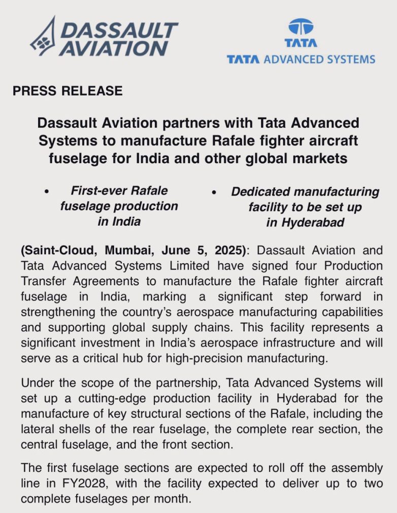 "India's Rafale Deal: Controversial Fuselage Shift to Tata Sparks Outrage!" Rafale fighter jets manufacturing, Tata Dassault partnership India, Indian Navy Rafale procurement