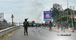 Protesters Clash with Police: Chaos Erupts at Roasters Roundabout!  protest dynamics, police response tactics, civic unrest analysis