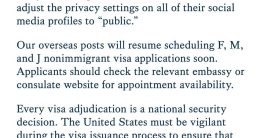 "Rubio's Shocking Proposal: Public Social Media for Visa Approval?"  student visa requirements, social media screening policy, national security immigration measures