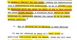 "Shocking CIA Strategy: Create Martyrs to Ignite Deadly Uprisings!"  protest strategy analysis, civil unrest tactics, activist movement dynamics
