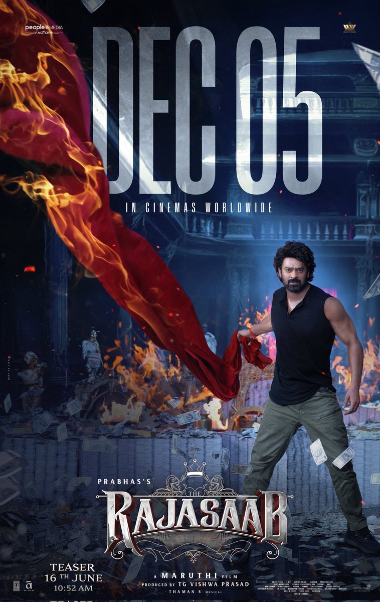 "Shocking Comeback: Prabhas' 'The Raja Saab' Hits Theaters Dec 5!" Prabhas movie release, global cinema premiere, exciting film news