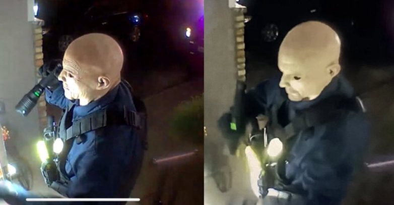 "Shocking Footage: Assassin Disguised as Cop Targets Lawmaker!" law enforcement impersonation, political security threats, crime prevention strategies