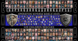 "Shocking Operation Soteria: 244 Arrested, 109 Children Rescued!"  child exploitation prevention, human trafficking rescue efforts, law enforcement child safety initiatives