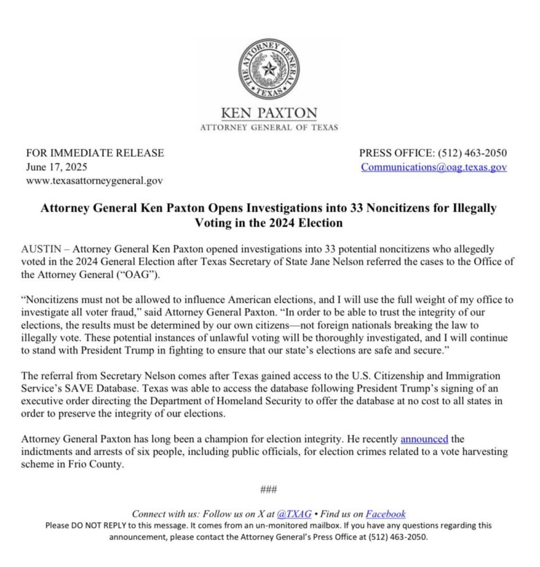Texas AG Exposes Shocking Noncitizen Voting Scandal! voter fraud investigation, electoral integrity laws, noncitizen voting concerns