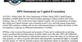 "Texas Capitol Evacuated: Alarming Threat Targets Lawmakers!"  Texas Capitol security alert, evacuation of lawmakers Texas, credible threat state government