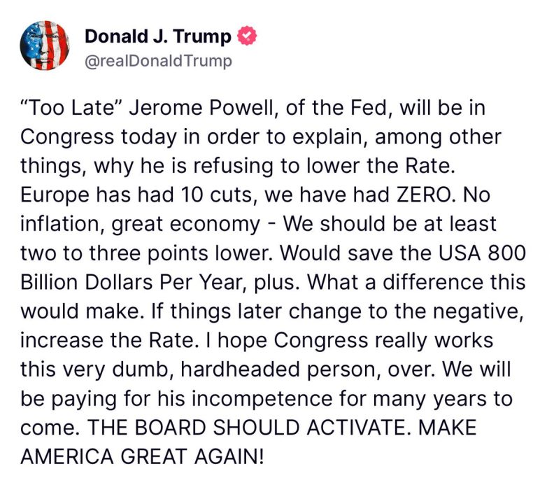 Trump Blasts Jerome Powell at 1:32 AM: Incompetence Exposed! 🔥  Trump Powell criticism, Federal Reserve leadership issues, economic policy accountability