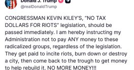 Trump Declares War on Riot Funding: No More Cash for Chaos!  anti-riot legislation, government funding reforms, civil unrest accountability