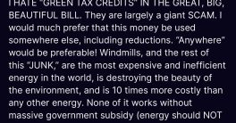 Trump Rages Against Hidden Green Tax Credits in GOP Bill! Who's Behind This?  Trump tax reform, Green New Deal controversy, Republican economic policies