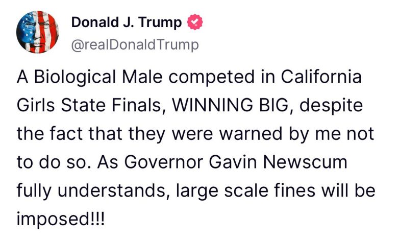 Trump's Major Fines Target California Over Transgender Sports Debate! sports policy controversy, gender competition fairness, athletic regulations debate