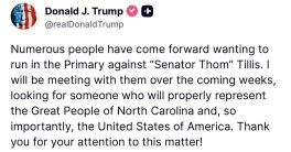 Trump's Shocking Move: Facing Off Against His Own Challengers!  Trump primary challengers, Thom Tillis election strategy, Republican party dynamics