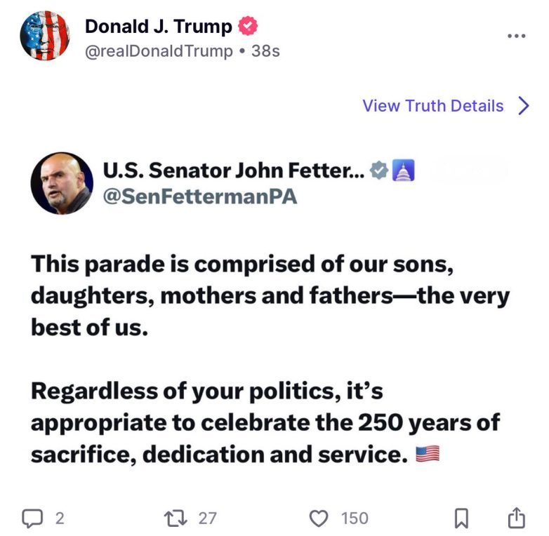 Trump's Shocking Post on Fetterman's Army Parade Comments Sparks Outrage! Trump Fetterman Army Parade Commentary, Historic Military Events Reaction, Political Responses to Parades