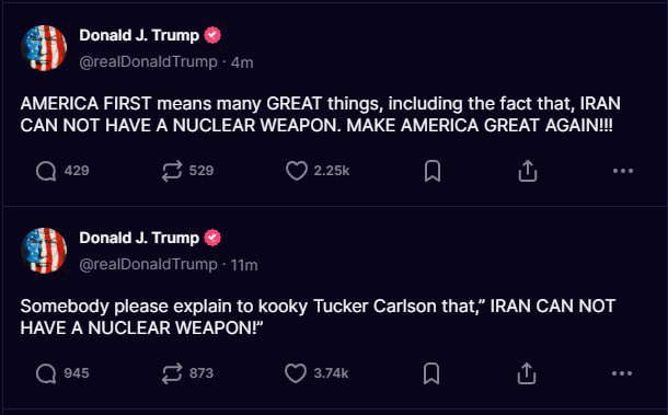 Trump's Shocking Turn: 'America First' Means Bombing Iran Now! Trump foreign policy, Tucker Carlson controversy, America First movement