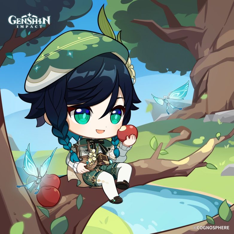 "Venti's Birthday Surprise: Are Apples the Secret to Happiness?" Genshin Impact character quotes, Venti apple recipes, creative uses for apples