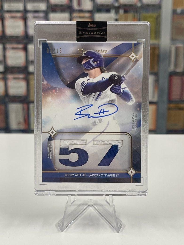 "Win Bobby Witt Jr.’s Rare Autographed Card—Birthday Giveaway!" Bobby Witt Jr. birthday celebration, autographed sports memorabilia, Luminaries Hit Kings giveaway