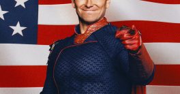 "America Celebrates Independence: Homelander's Controversial Role!"  patriotic celebration, superhero gratitude, American independence